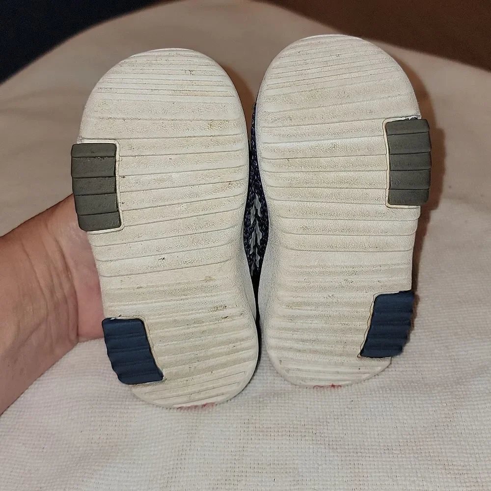 Adidas Toddler Cloudfoam Racer TR Sneaker Shoes Navy & Grey Size 5